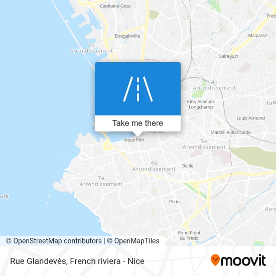 Rue Glandevès map