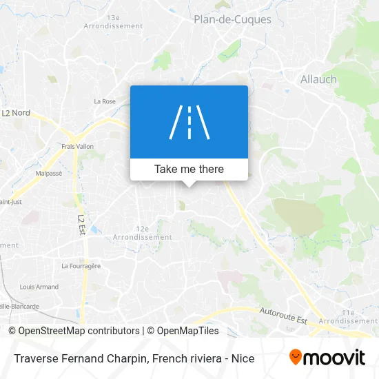 Mapa Traverse Fernand Charpin