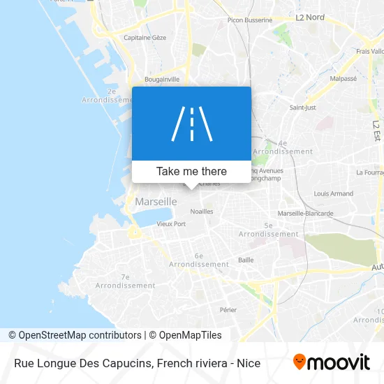 Rue Longue Des Capucins map