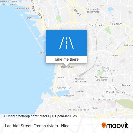 Mapa Rue Lanthier