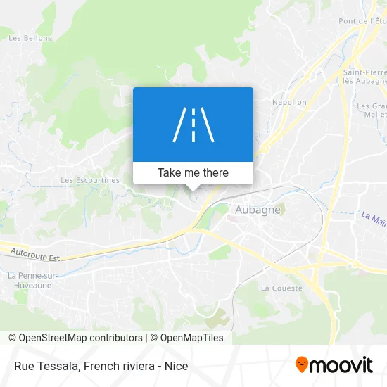 Mapa Rue Tessala