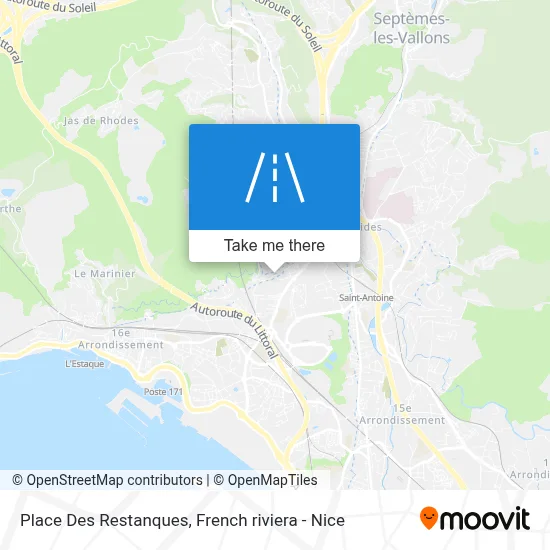 Place Des Restanques map