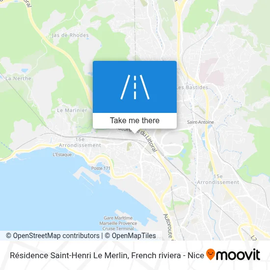 Résidence Saint-Henri Le Merlin map