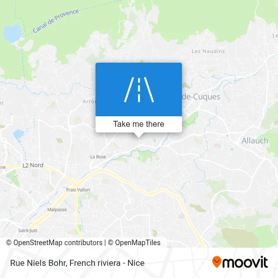 Rue Niels Bohr map