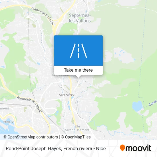 Rond-Point Joseph Hayek map