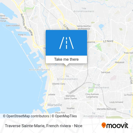 Traverse Sainte-Marie map
