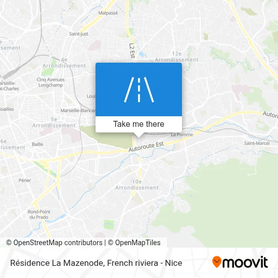 Résidence La Mazenode map