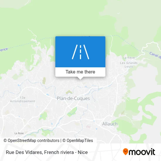 Rue Des Vidares map