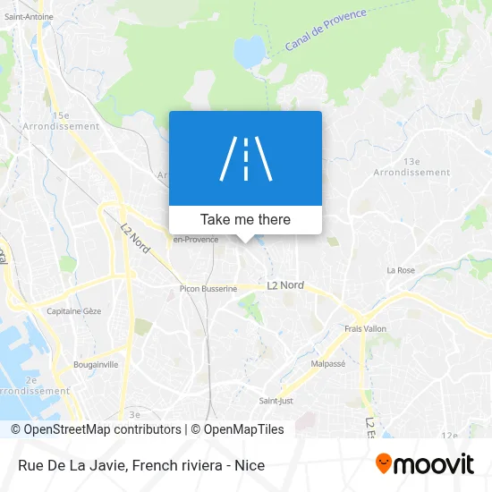 Rue De La Javie map