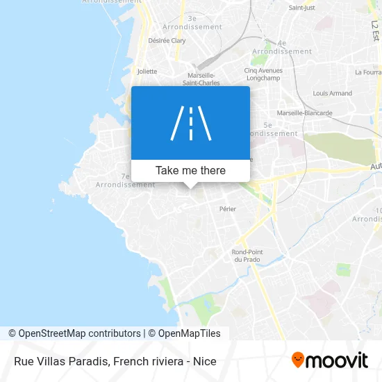 Mapa Rue Villas Paradis