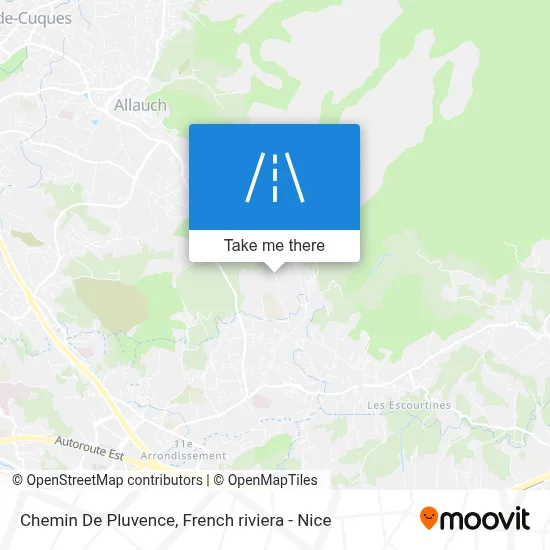 Chemin De Pluvence map