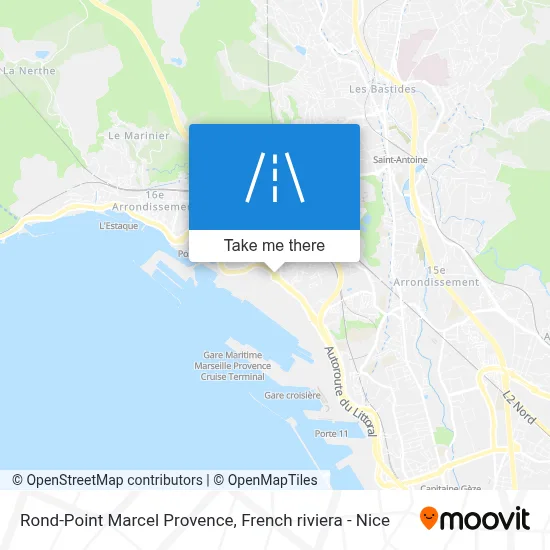 Rond-Point Marcel Provence map