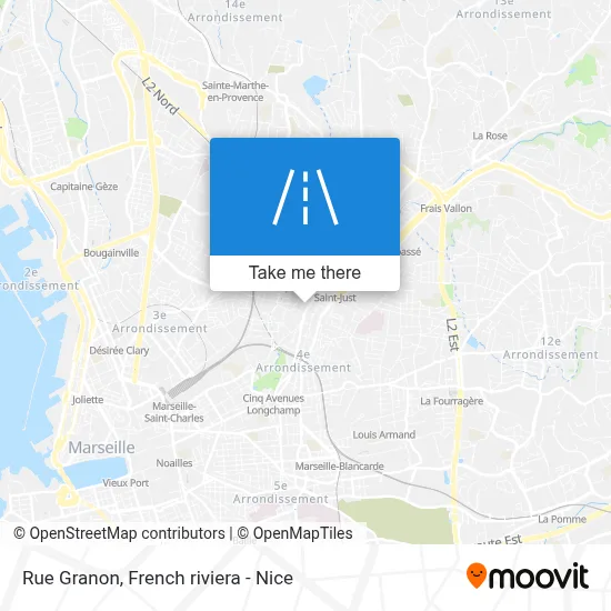 Mapa Rue Granon