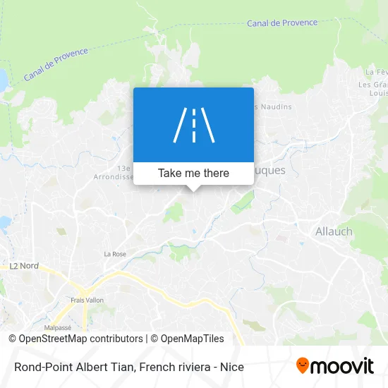 Rond-Point Albert Tian map