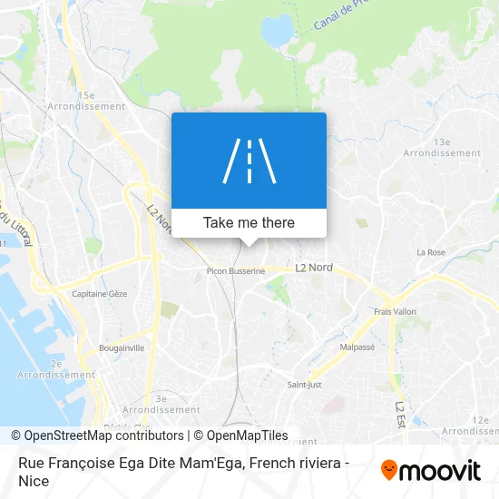 Rue Françoise Ega Dite Mam'Ega map
