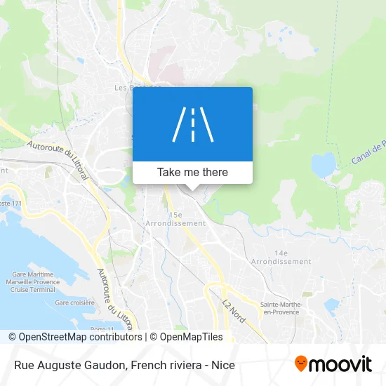 Mapa Rue Auguste Gaudon