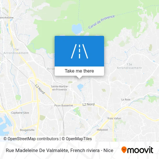 Rue Madeleine De Valmalète map