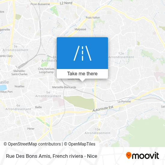 Rue Des Bons Amis map