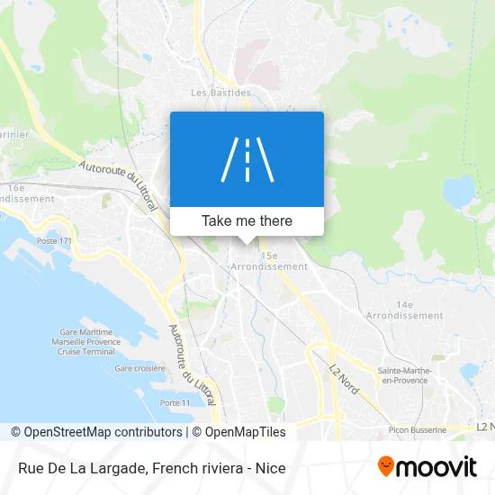 Rue De La Largade map