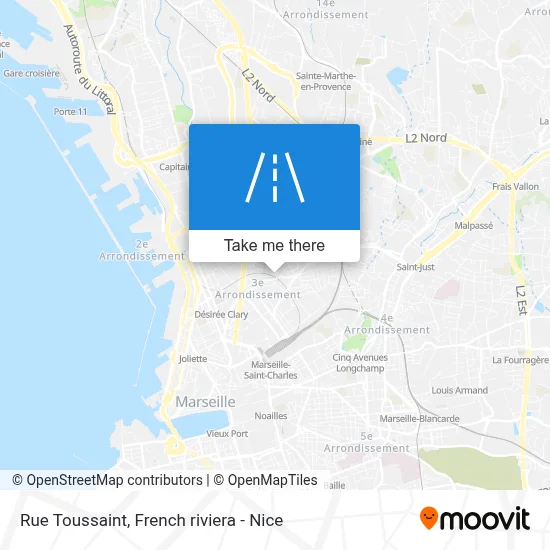 Rue Toussaint map
