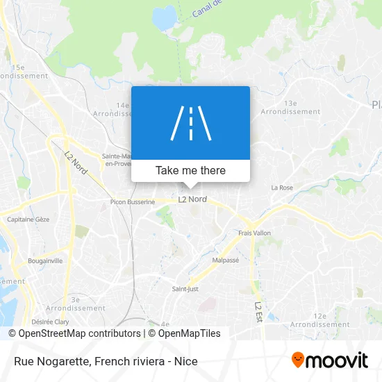 Mapa Rue Nogarette
