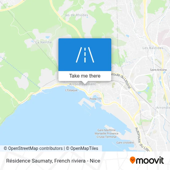 Résidence Saumaty map