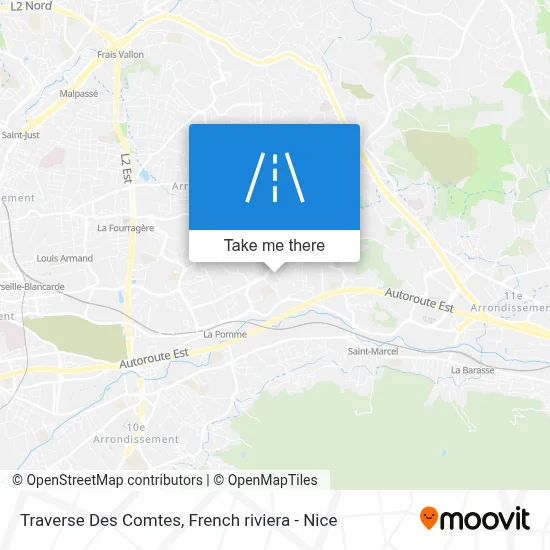 Traverse Des Comtes map