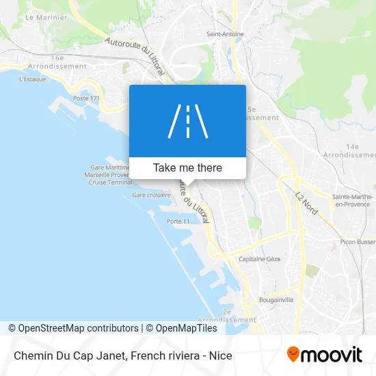 Chemin Du Cap Janet map