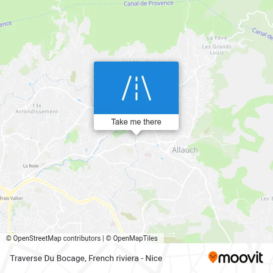 Traverse Du Bocage map