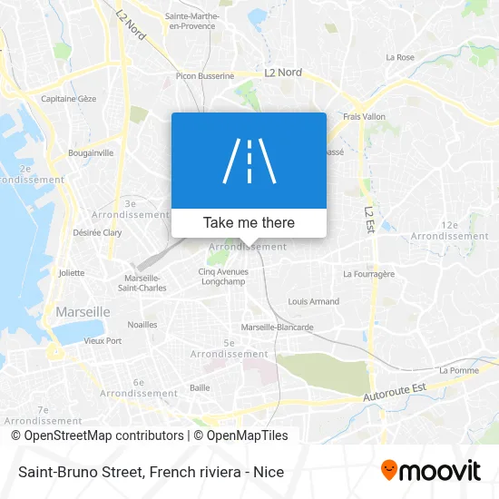 Mapa Rue Saint-Bruno
