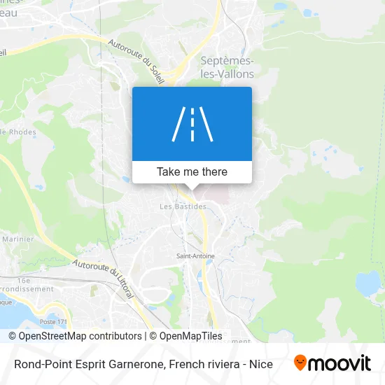 Rond-Point Esprit Garnerone map
