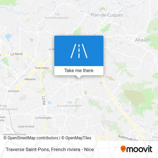 Traverse Saint-Pons map