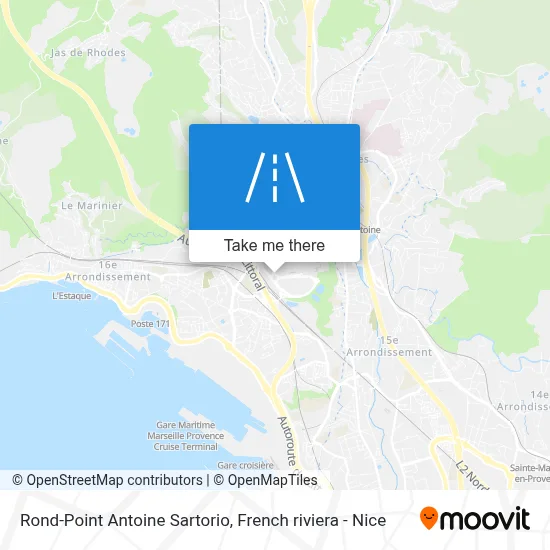 Rond-Point Antoine Sartorio map