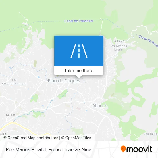 Rue Marius Pinatel map