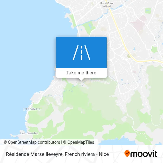 Résidence Marseilleveyre map