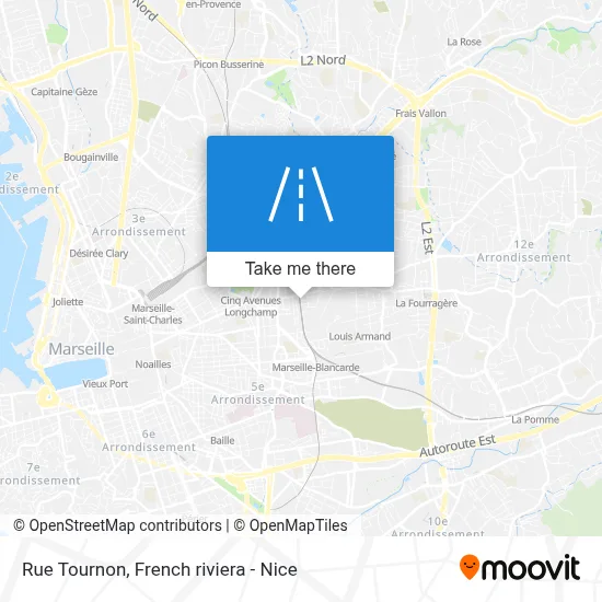 Rue Tournon map