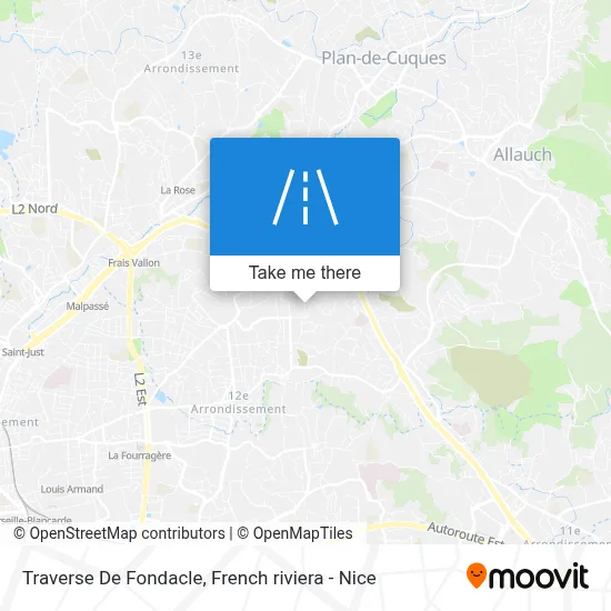 Traverse De Fondacle map