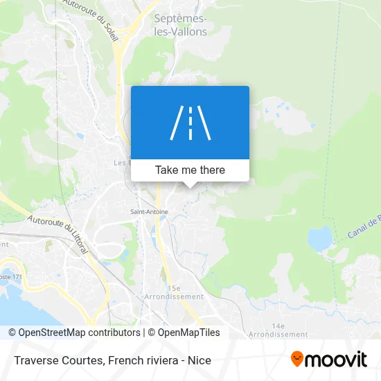 Traverse Courtes map