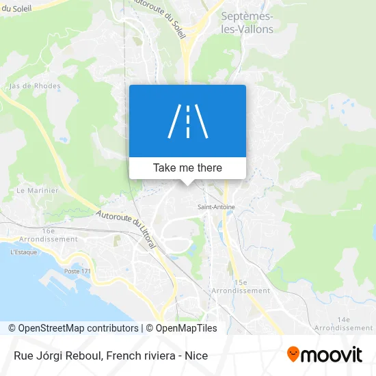 Rue Jórgi Reboul map