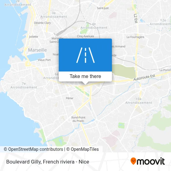 Boulevard Gilly map