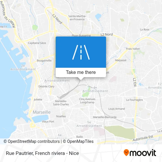 Mapa Rue Pautrier