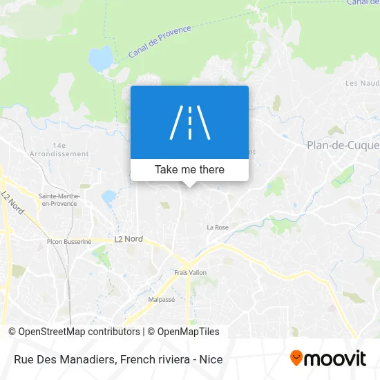 Rue Des Manadiers map