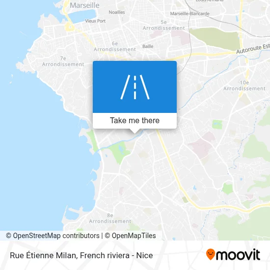 Rue Étienne Milan map