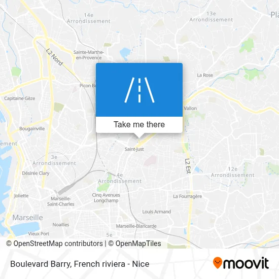 Boulevard Barry map