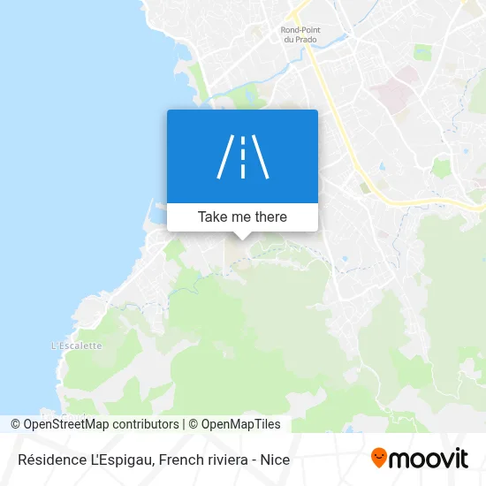 Résidence L'Espigau map