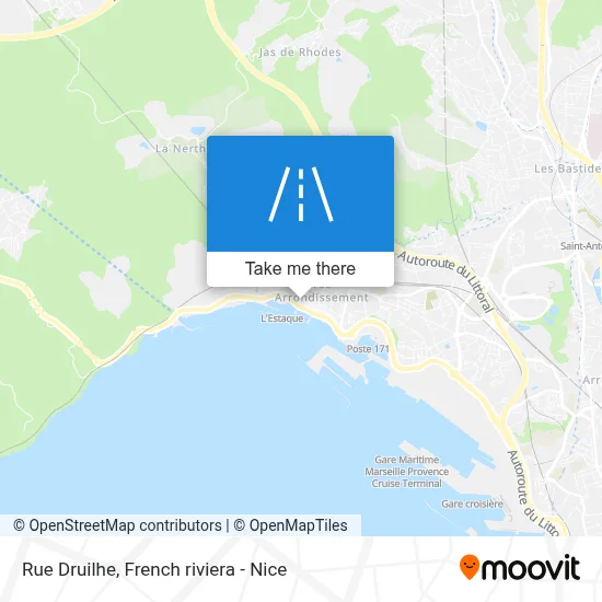 Mapa Rue Druilhe