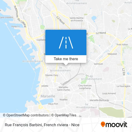 Rue François Barbini map