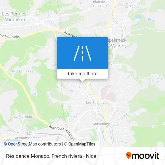 Résidence Monaco map