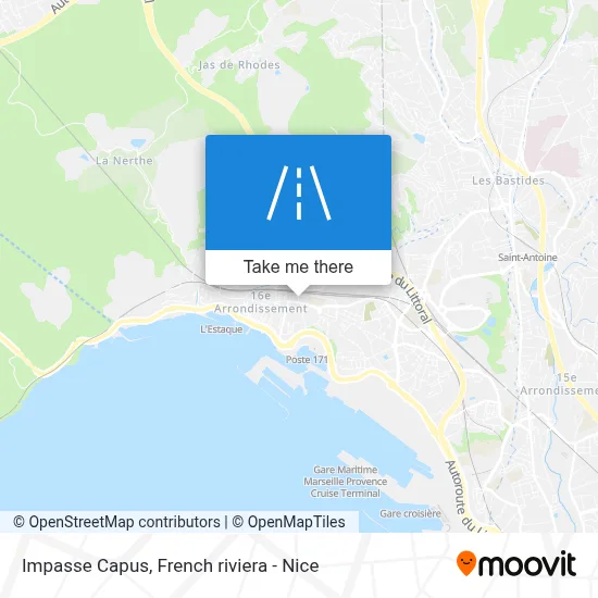 Impasse Capus map