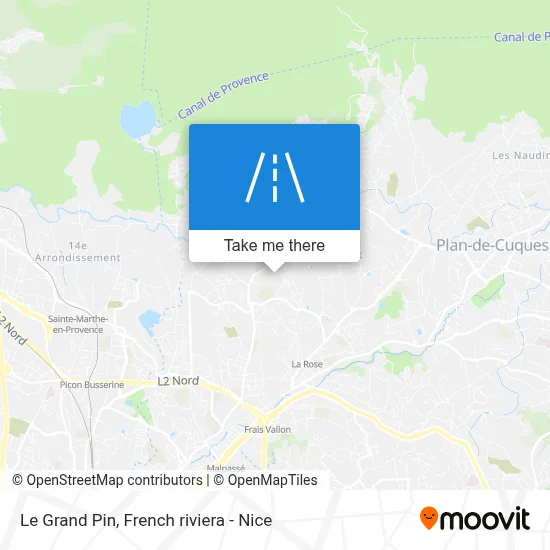 Le Grand Pin map